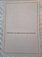 DDR-Gedenkblatt 20 Jahre SED "Brüder in eins nun die Hände" Sachsen-Anhalt - Stendal Vorschau