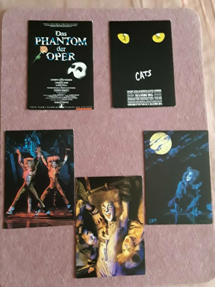 Postkarten Cats/ Das Phantom der Oper in Zülpich