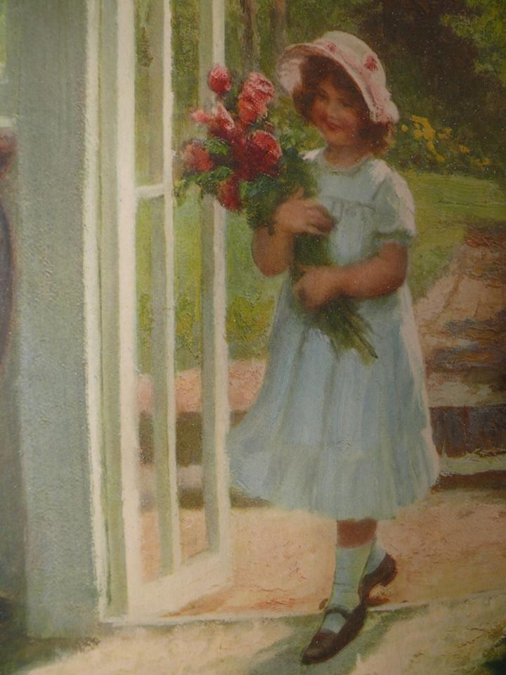 kein Gemälde / Kunstdruck G. Sh. Knowles (1863-1931): Großmutter in Porta Westfalica