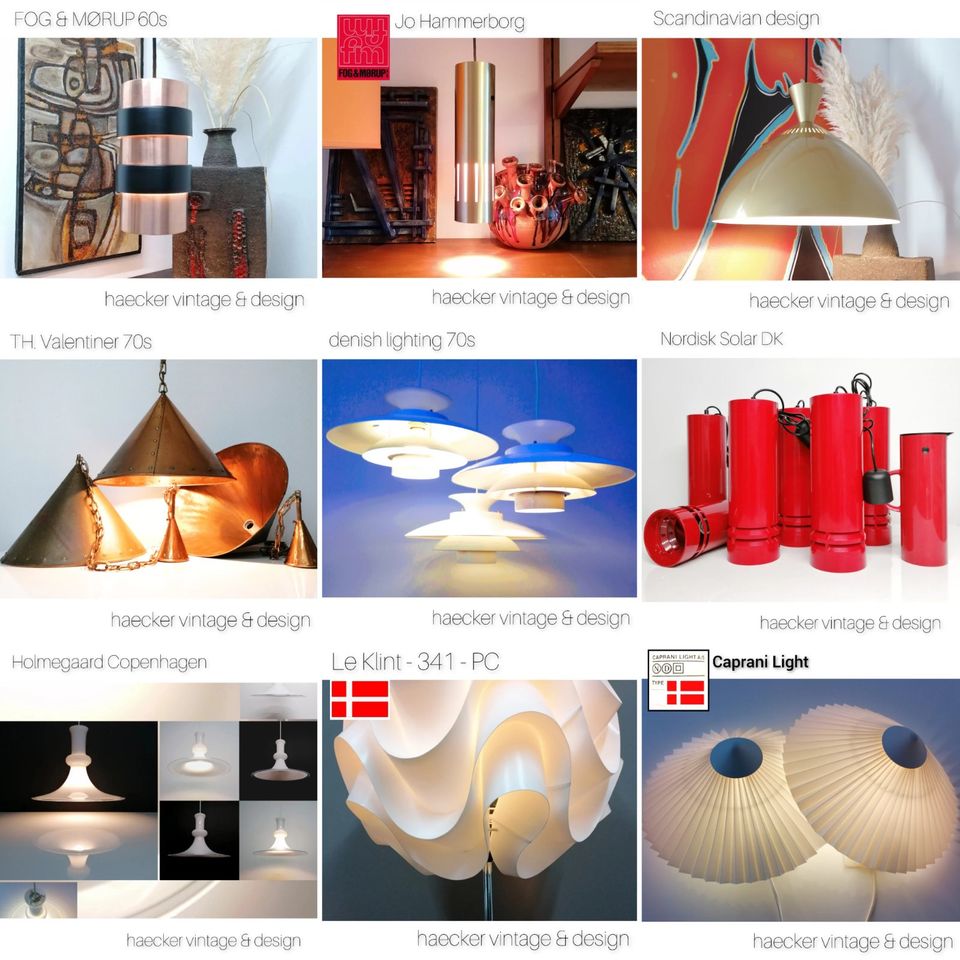 Lampe golden danish Design zu mid-century poulsen ph lyfa retro in Berlin