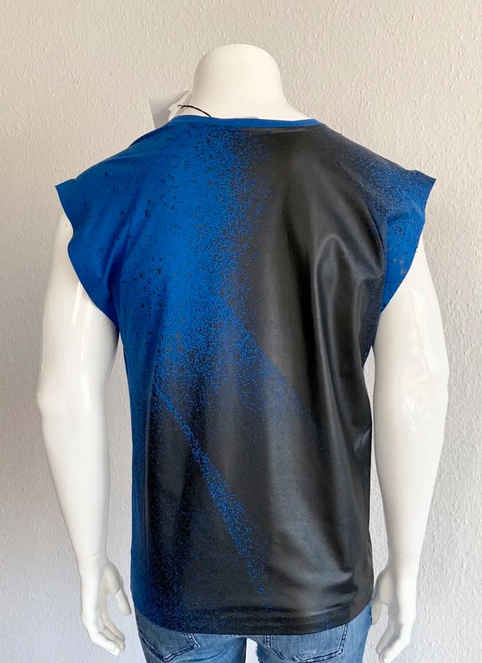 BALENCIAGA Herren Shirt Gr. L blau/schwarz in Krefeld