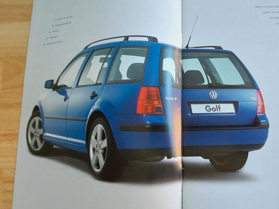 VW Golf IV Zubehör Prospekt von 1999 in Nordrhein-Westfalen