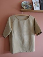 beiges Vintage Kasten Shirt mit Relief-Muster Hessen - Offenbach Vorschau