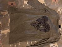 Madeleine Shirt 36 grau Herz Pailletten Hessen - Offenbach Vorschau