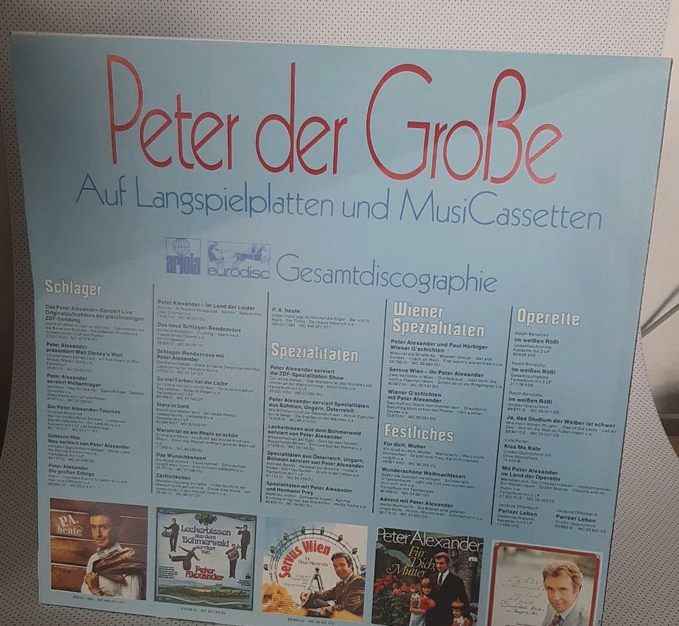 Peter Alexander, das Goldene Schallplatten Album. in Weimar