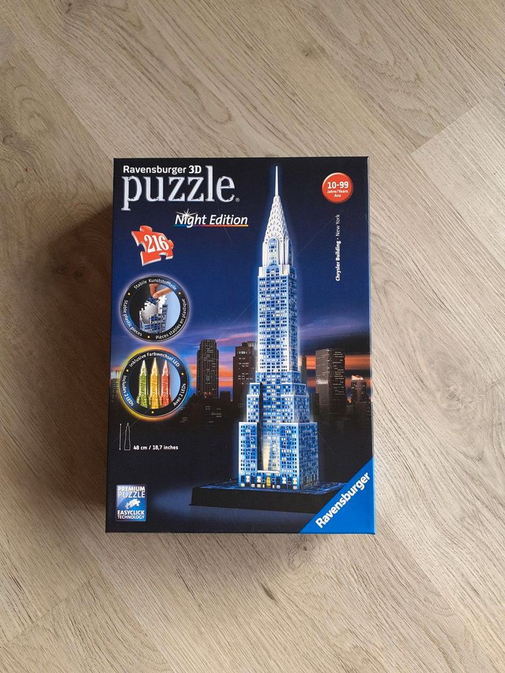 ❤Ravensburger 3D Puzzle Chrysler Building Night Edition❤ in Sachsen bei Ansbach