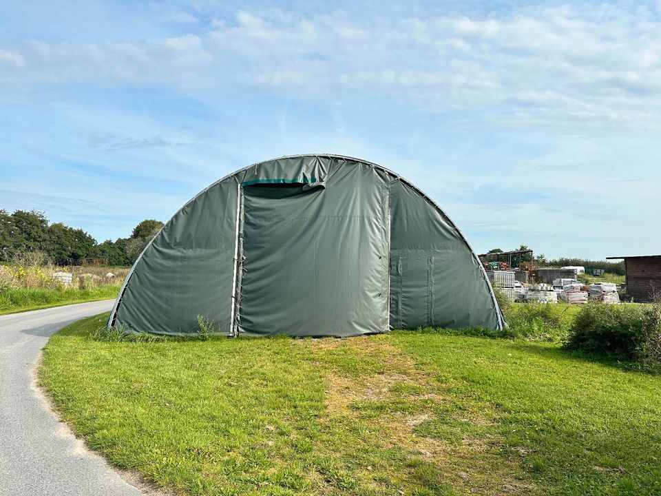 Günstige Lagerlösungen: Rundbogenhallen in verschiedenen Größen - Schneller Aufbau - Keine Genehmigung erforderlich! - Leichtbauhalle Lagerhalle Lagerzelt Depot Unterstand Schutz Überdachung Bogenzelt in Hamburg