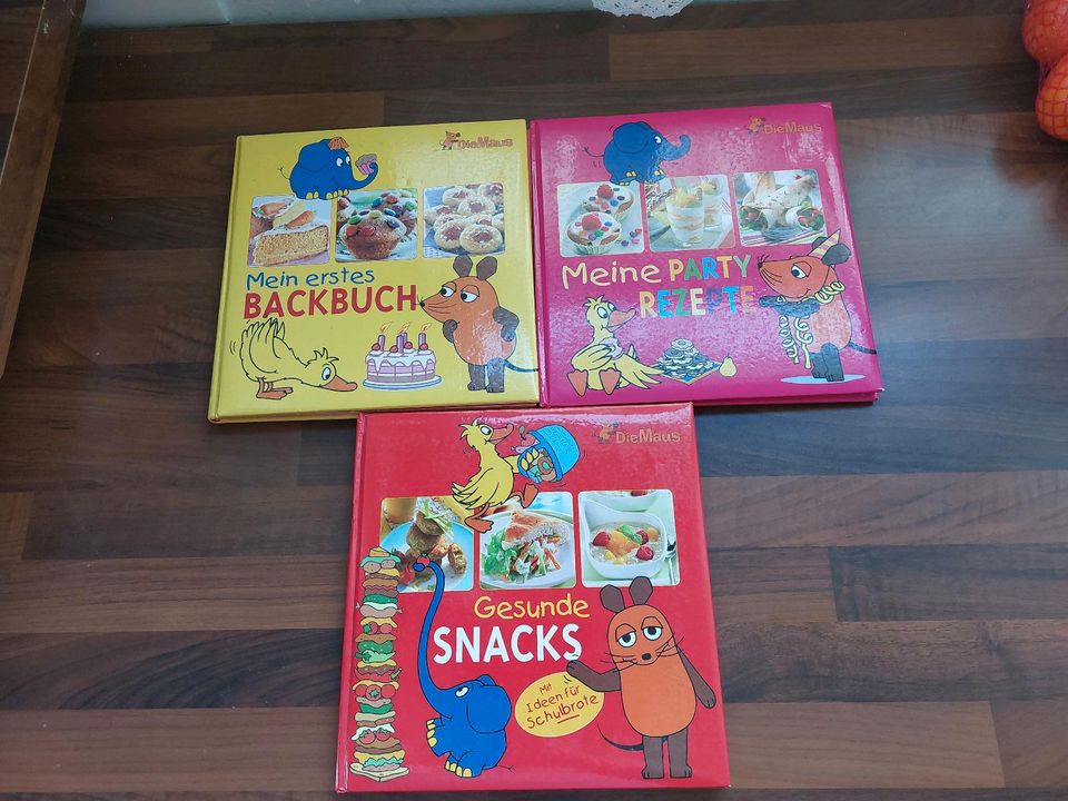 3 Back- und Kochbücher mit Der Maus in Heitersheim