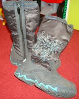 Mädchen Stiefel Gr. 29 dunkelgrau mit türkis Winterstiefel Thüringen - Weinbergen Vorschau