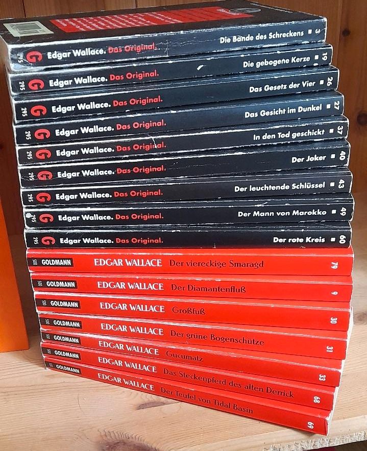 Edgar Wallace, verschiedene Bücher in Werdau