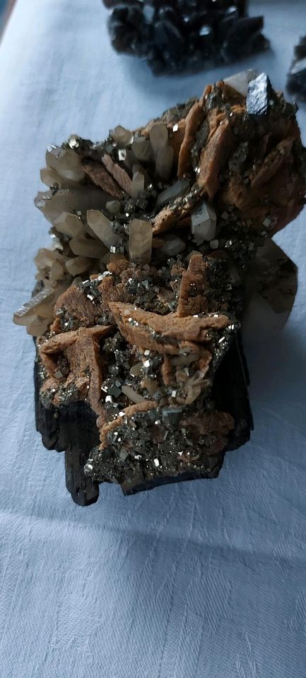 Wolframit Pyrit Siderit Kasachstan Mineralstein Sammlung in Bad Zwischenahn
