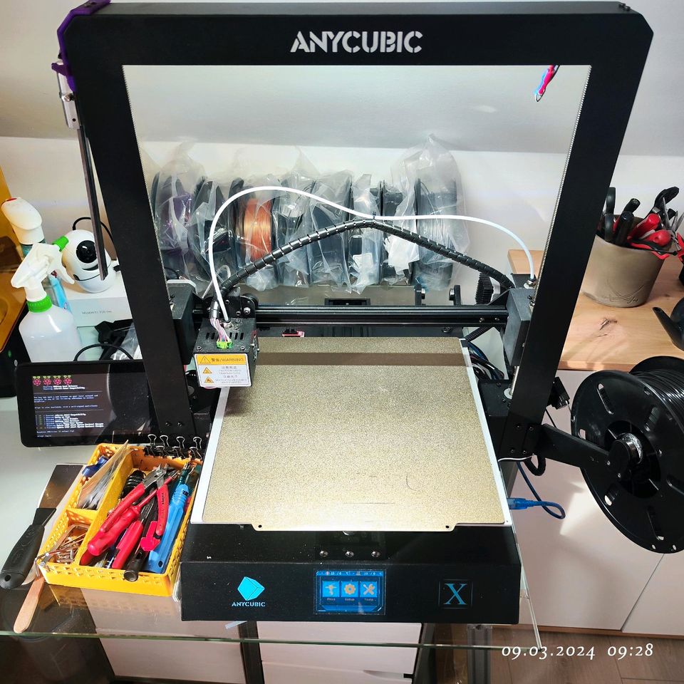 Anycubic Mega FDM Filamentdrucker mit 30 Rollen und Ersatzteile in Haltern am See