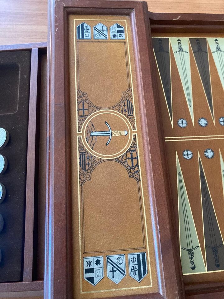 Backgammon Excalibur von Franklin Mint in Prutting