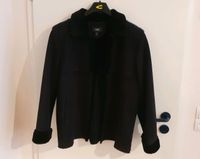 Schwarze Damen Winter Jacke Gr. 42/44 mit Webpelz Hessen - Dreieich Vorschau