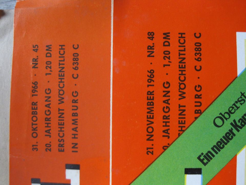 Alte historische Spiegel Zeitschriften von 1966, 67,68 und 1971 in Söhlde