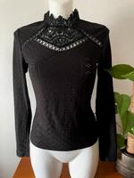 SheIn Damen Langarmshirt Bluse Schwarz durchsichtig Gr. M Bayern - Siegsdorf Vorschau