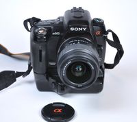 DSLR Sony Alpha 500 mit 4 Objektiven, Blitz und Zubehör. Nordrhein-Westfalen - Hagen Vorschau