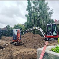 Bagger Baggerarbeiten Drainage Terrasse Pflasterarbeiten Tiefbau Nordrhein-Westfalen - Detmold Vorschau