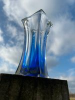 Vase Murano Glas Vintage or Italien blau transparent 60 Jahre Nordrhein-Westfalen - Datteln Vorschau