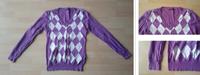 WIE NEU* Pullover lila mit weißen Karos violett Damen L XL 42 44 Bayern - Bad Kissingen Vorschau