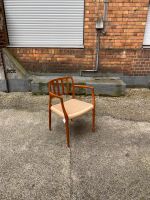 ◤ Niels Otto Möller Armlehnstuhl Stuhl Esstisch Teakholz Teak Vintage Papierkordel mod. 66 Dänisch Design mid Century Danish Retro Chair Sessel Mitte - Tiergarten Vorschau