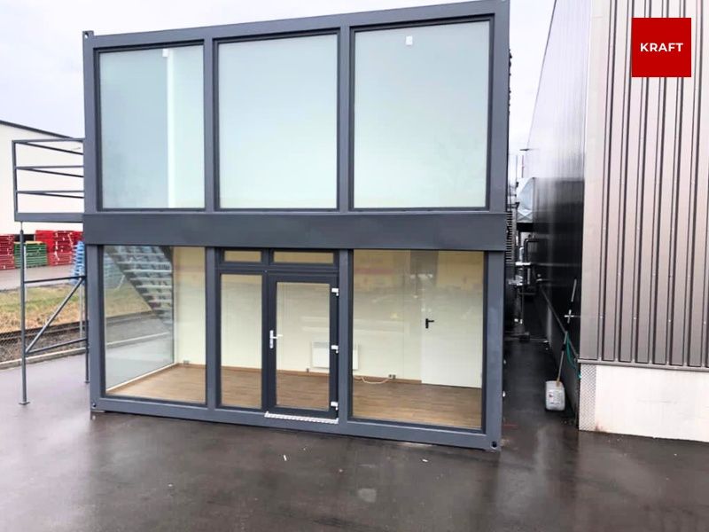 Bürocontaineranlage | 2 Stockwerke | 6 Module | 80 m² in Leverkusen