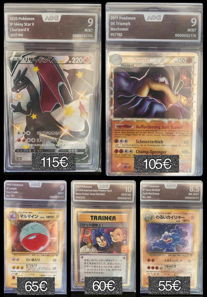 Pokemon Sammlung AOG PSA Grade Mint in Birkenfeld