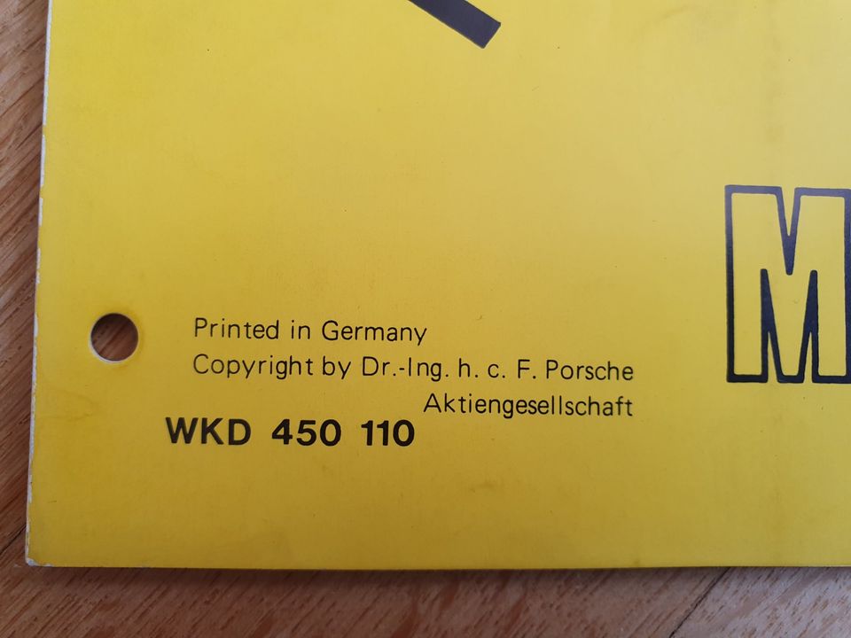 Porsche 911 Kundendienstinformation 1981 in München