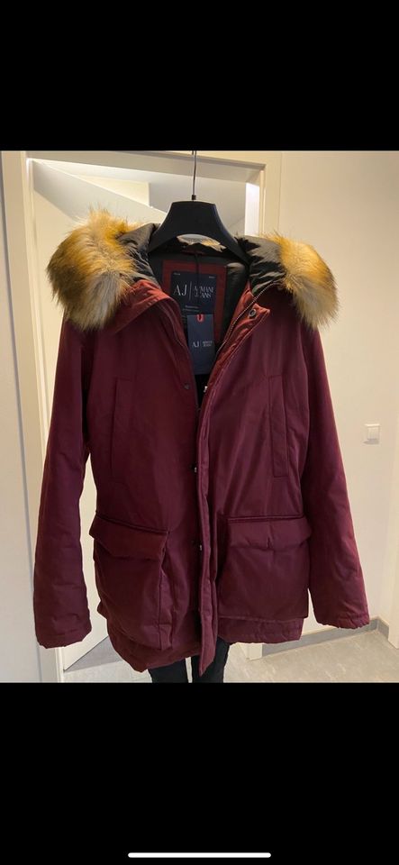 Armani Jeans Jacke Winterjacke Mantel Gr.52 in Halle