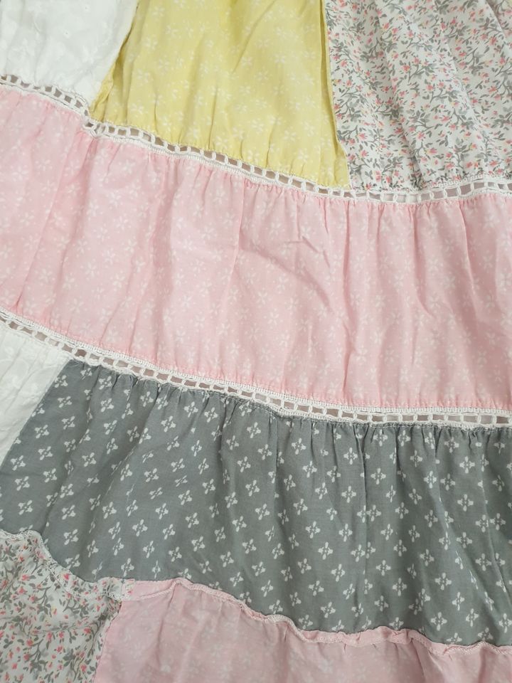 Patchwork Kleid Topolino Rosa/Gelb/Weiß/Blumen Gr. 122 wNEU in Berlin