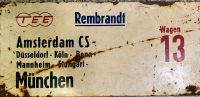 Eisenbahnschiene TEE Rembrandt Amsterdam-München 71cm lang Metall Nordrhein-Westfalen - Dinslaken Vorschau