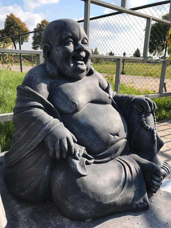 XL 140kg Glücksbuddha dicker lachender Happy Buddha Tempelbuddha in Karlsruhe