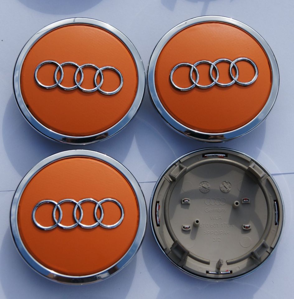 4 AUDI 8T0601170A ORIGINAL Felgendeckel Nabenkappen Nabendeckel in Rehbach