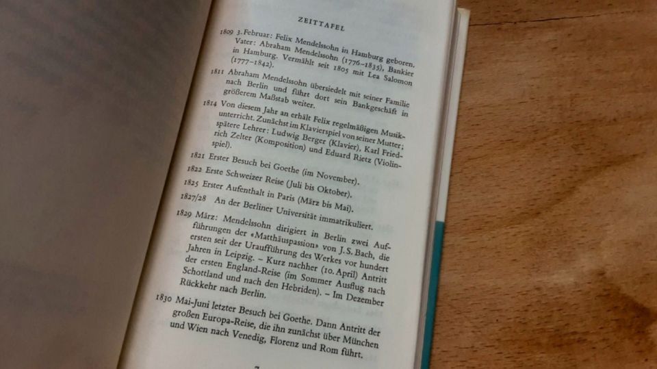 Vintage 1970 MANESSE Büchlein • Felix Mendelssohn • in Frankfurt am Main