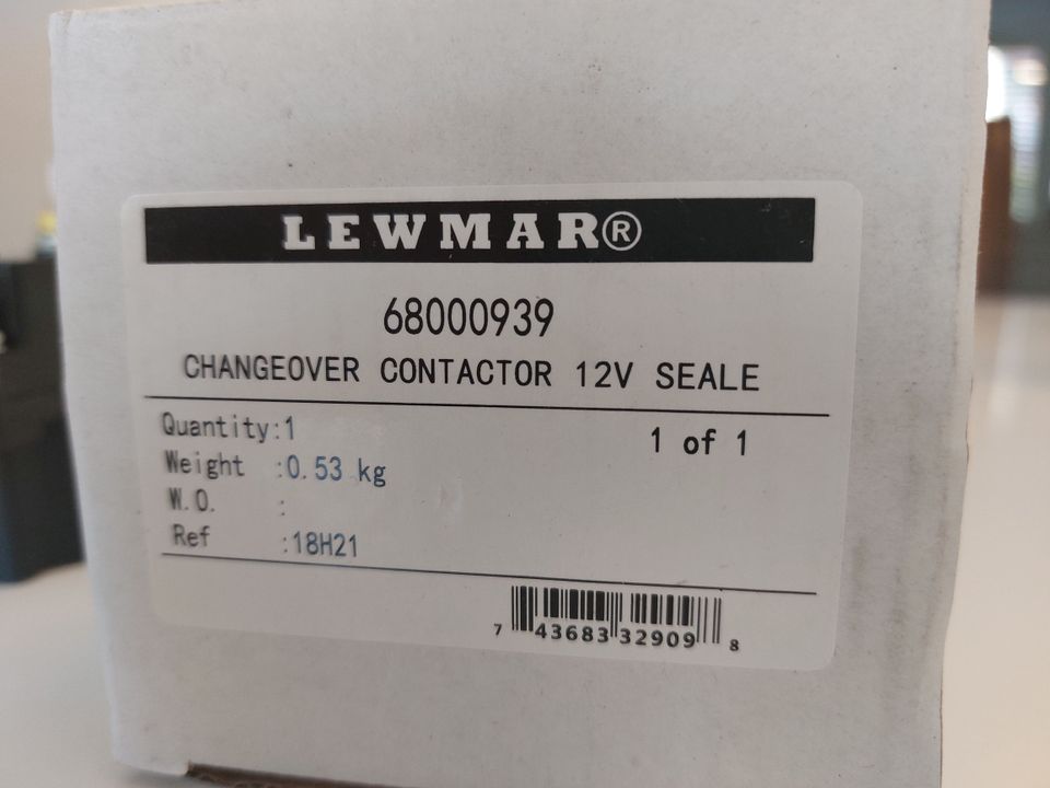 Lewmar Relais für Ankerwinden, DC66-46P, neu, originalverpackt in Stuttgart