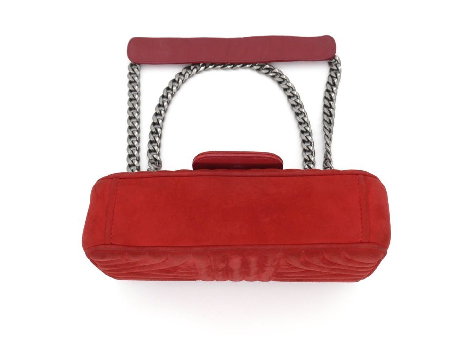 nieKeshop Prada Diagramme Suede Rauleder Veloursleder Tasche rot in Olpe