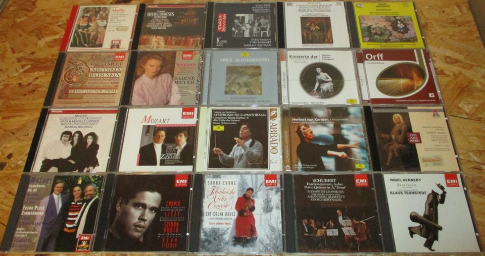 KLASSIK CD SAMMLUNG - 325 CDs - EMI - DGG - Decca - Bach - Mozart in Paderborn