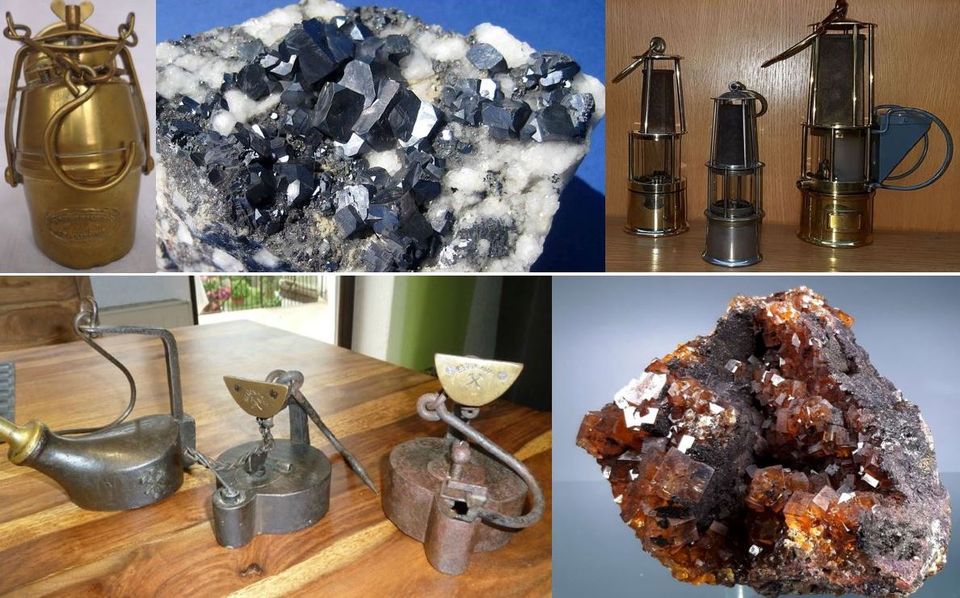 Suche Mineralien, Mineraliensammlung, Grubenlampen und Bergbau in Oelsberg