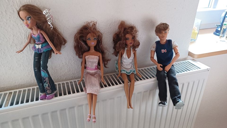 3 x BARBIE-PUPPEN / 1x Ken und verschiedenes Zubehör in Erfurt