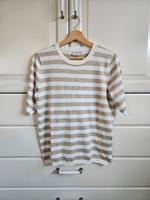 Neu Neu Kaffe T-Shirt Shirt Beige Weiß gestreift Gr. M 38 Bielefeld - Holtkamp Vorschau