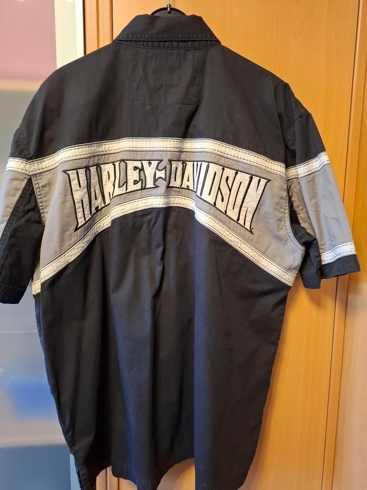 Harley Davidson Herren Hemd Werkstatt Kurzarm Gr. L wie neu in Schwanstetten