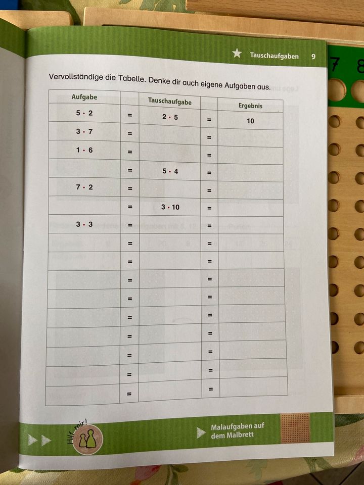 Montessori Malfolgen Division Brett Buch neu in Waren (Müritz)