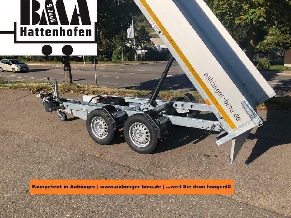 Rückwärtskipper EDUARD 310x160x30 2700kg E+H Pumpe BMA Edition in Tannheim