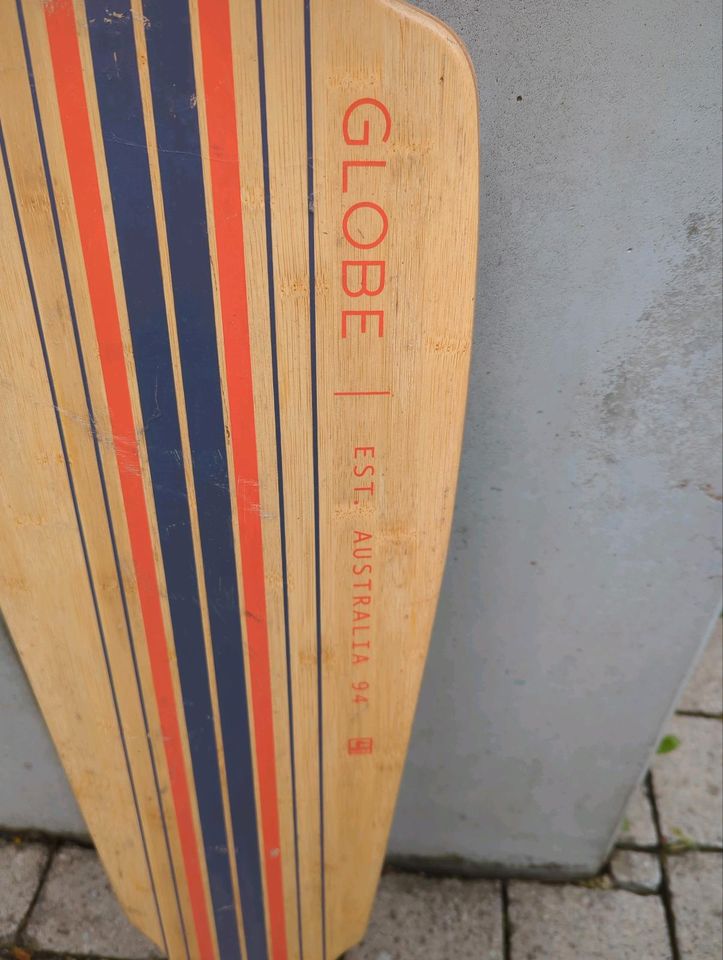 Titus Longboard Skateboard orange blau in Hamm