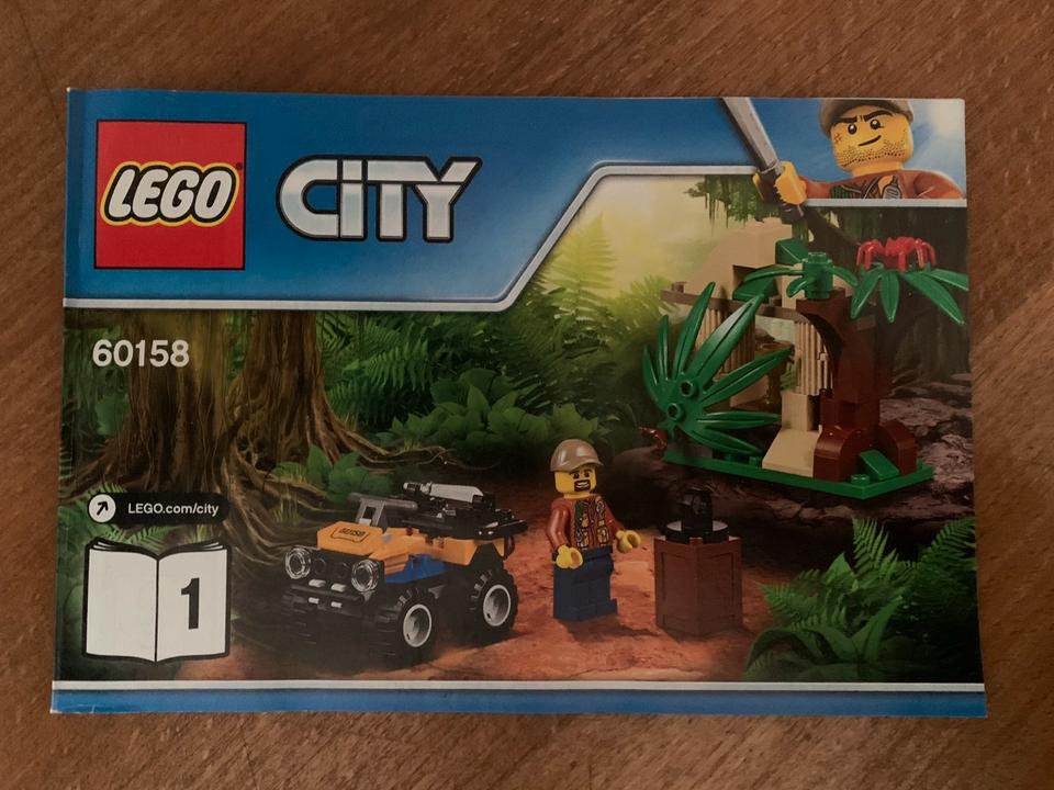 Lego City Set 60158 Dschungel-Frachthubschrauber vollständig in Werneck