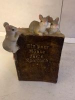 Spardose Geld sparen Mäuse fürs Sparbuch polyresin hübsche Deko Hessen - Dornburg Vorschau