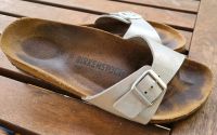 Birkenstock Sandalen Silber Gr. 40 Dresden - Schönfeld-Weißig Vorschau