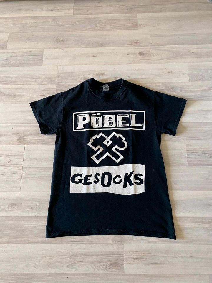 Band Shirt Punkrock Tshirt Gr: S- M Pöpel &Gesocks in Camburg