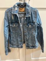 Jeansjacke mit nieten used look vintage xs 34 glitzer Berlin - Lichterfelde Vorschau