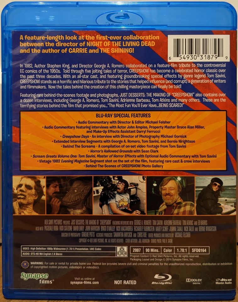 Just Desserts The Making Of Creepshow 2007 Blu Ray Stephen King in Vechta